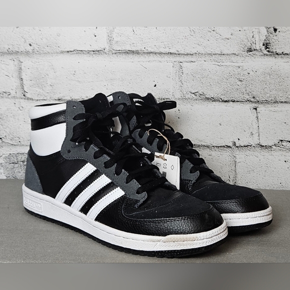 Adidas Originals Top Ten RB Black White High Top Sneakers 10.5 - Picture 2 of 12
